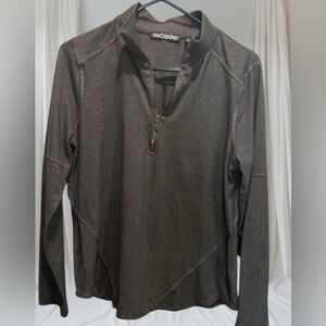 SnowSkins Women’s Charcoal Grey Athleisure Pullover, made in the USA 🇺🇸